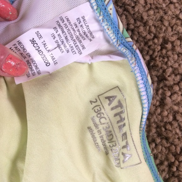 ATHLETA Like new banded halter bikini top - Picture 3 of 3